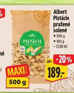 Albert Pistácie pražené nabídka