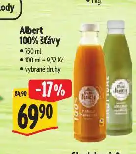 Albert 100% šťávy nabídka
