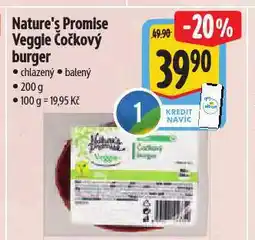 Albert Veggie čočkový burger nabídka