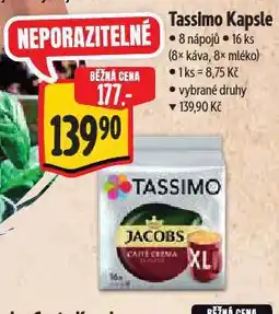 Albert Tassimo kávové kapsle nabídka