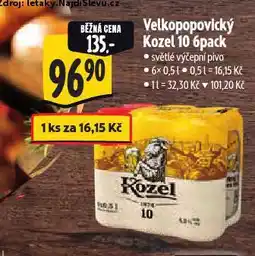 Albert Pivo velkopopovický kozel nabídka