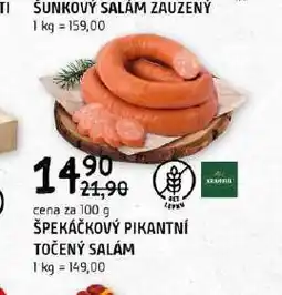 Terno Špekáčkový točený salám pikantní nabídka