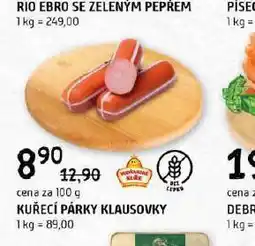 Terno Kuřecí párky klausovky nabídka