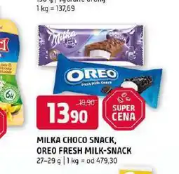 Terno Oreo fresh milk - snack nabídka