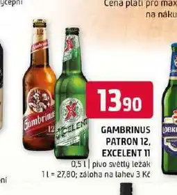 Terno Pivo gambrinus patron 12 nabídka