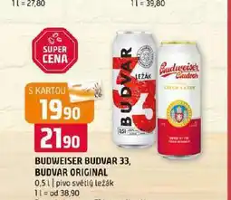 Terno Pivo budweiser budvar original nabídka