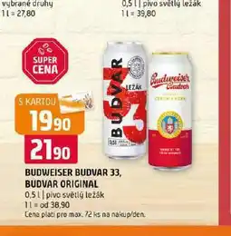 Terno Pivo budvar 33 nabídka