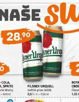 Terno Pivo pilsner urquell nabídka