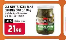 Terno Dle gusta bzenecké okurky nabídka