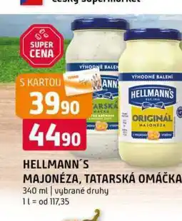 Terno Hellmann's majonéza, tatarská omáčka 340ml, vybrané druhy nabídka