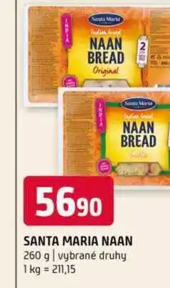 Terno Santa maria naan 260 g vybrané druhy nabídka