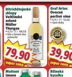 Norma Ditricjštejnské sklepy müller thurgau nabídka
