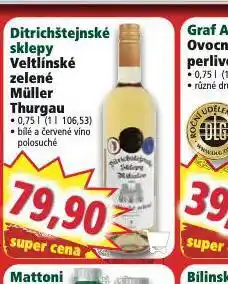 Norma Ditrichštejnské sklepy veltínské zelené nabídka