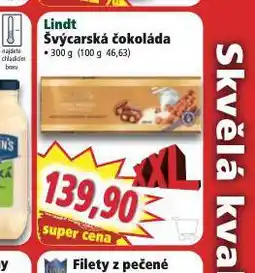 Norma Lindt švýcarská čokoláda nabídka