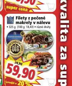 Norma Filety z pečené makrely v nálevu nabídka