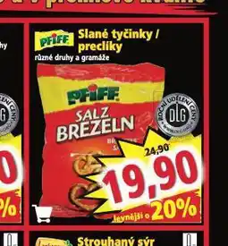 Norma Slané tyčinky / preclíky nabídka