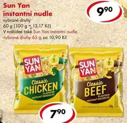 CBA Sun Yan instantní nudle, 60 g nabídka