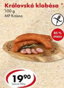 CBA Královská klobása, 100 g nabídka