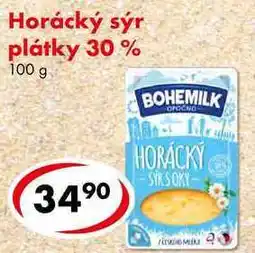 CBA Horácký sýr plátky 30%, 100 g nabídka