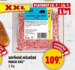 Penny Market VEPŘOVÉ MĚLNĚNÉ MASO XXL, 1 kg nabídka