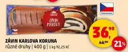 Penny Market ZÁVIN KARLOVA KORUNA různé druhy, 400 g nabídka