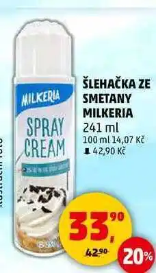 Penny Market ŠLEHAČKA ZE SMETANY MILKERIA, 241 ml nabídka