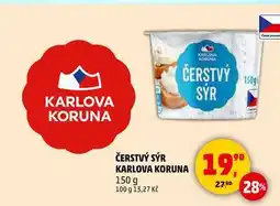 Penny Market ČERSTVÝ SÝR KARLOVA KORUNA, 150 g nabídka