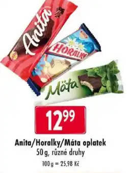 Qanto Anita/horalky/máta oplatek nabídka