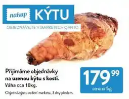 Qanto přijímáme objednávky na uzenou kýtu s kostí nabídka
