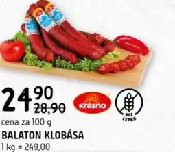 Terno Balaton klobása nabídka