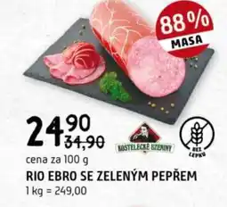 Terno Rio ebro se zeleným pepřem nabídka