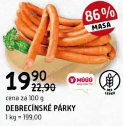 Terno Debrecínské párky nabídka