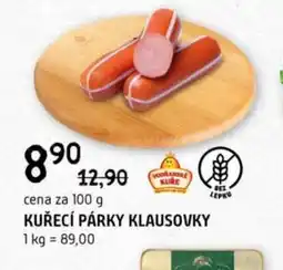 Terno Kuřecí párky klausovky nabídka