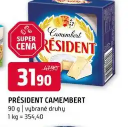 Terno PRÉSIDENT Camembert nabídka