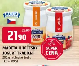 Terno MADETA Jihočeský jogurt tradiční nabídka