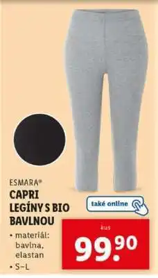 Lidl ESMARA CAPRI LEGÍNY S BIO BAVLNOU nabídka