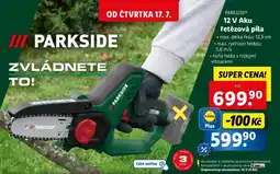 Lidl PARKSIDE 12 V Aku řetězová pila nabídka