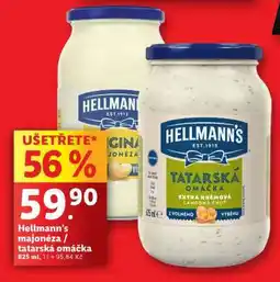Lidl Hellmann’s Majonéza / Tatarská omáčka nabídka