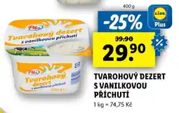 Lidl Tvarohový dezert s vanilkovou příchutí nabídka