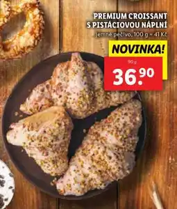 Lidl PREMIUM CROISSANT S PISTÁCIOVOU NÁPLNÍ nabídka