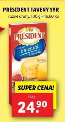 Lidl Président tavený sýr nabídka
