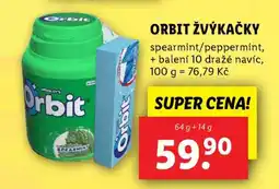 Lidl Orbit žvýkačky nabídka