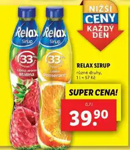 Lidl Relax Sirup nabídka