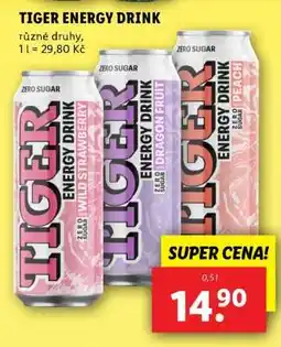 Lidl Tiger Energy drink nabídka