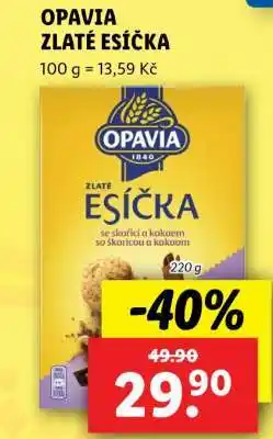Lidl Opavia Zlaté Esíčka nabídka