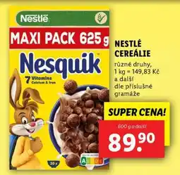 Lidl Nestlé cereálie nabídka