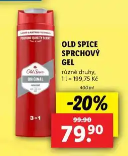 Lidl Old Spice sprchový gel nabídka