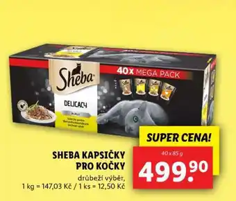 Lidl Sheba kapsičky pro kočky nabídka