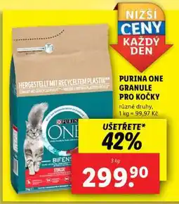 Lidl Purina One Granule pro kočky nabídka