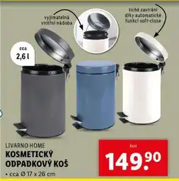 Lidl LIVARNO HOME KOSMETICKÝ ODPADKOVÝ KOŠ nabídka